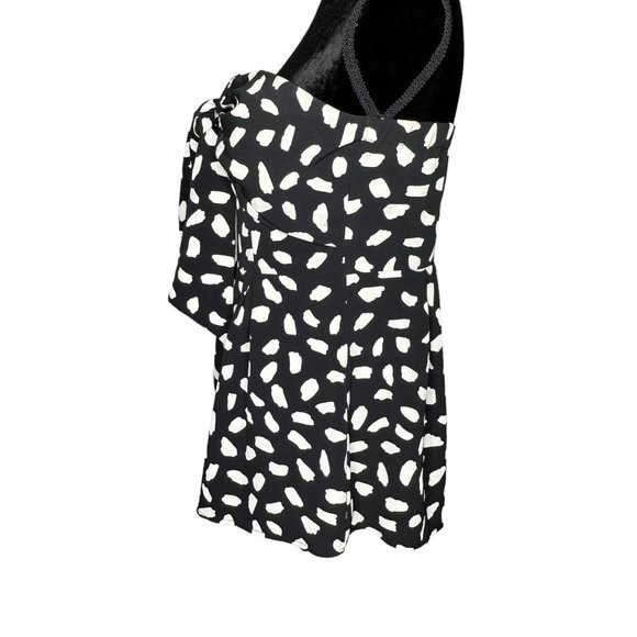 The Impeccable Pig Romper Womens Size Large Strapless Black Cream - Picture 7 of 14